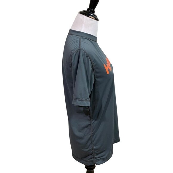 Hurley Men's Hybrid T-Shirt S Small Swim Shirt Fitted Quick Drying UPF 50+ Gray - Picture 2 of 4